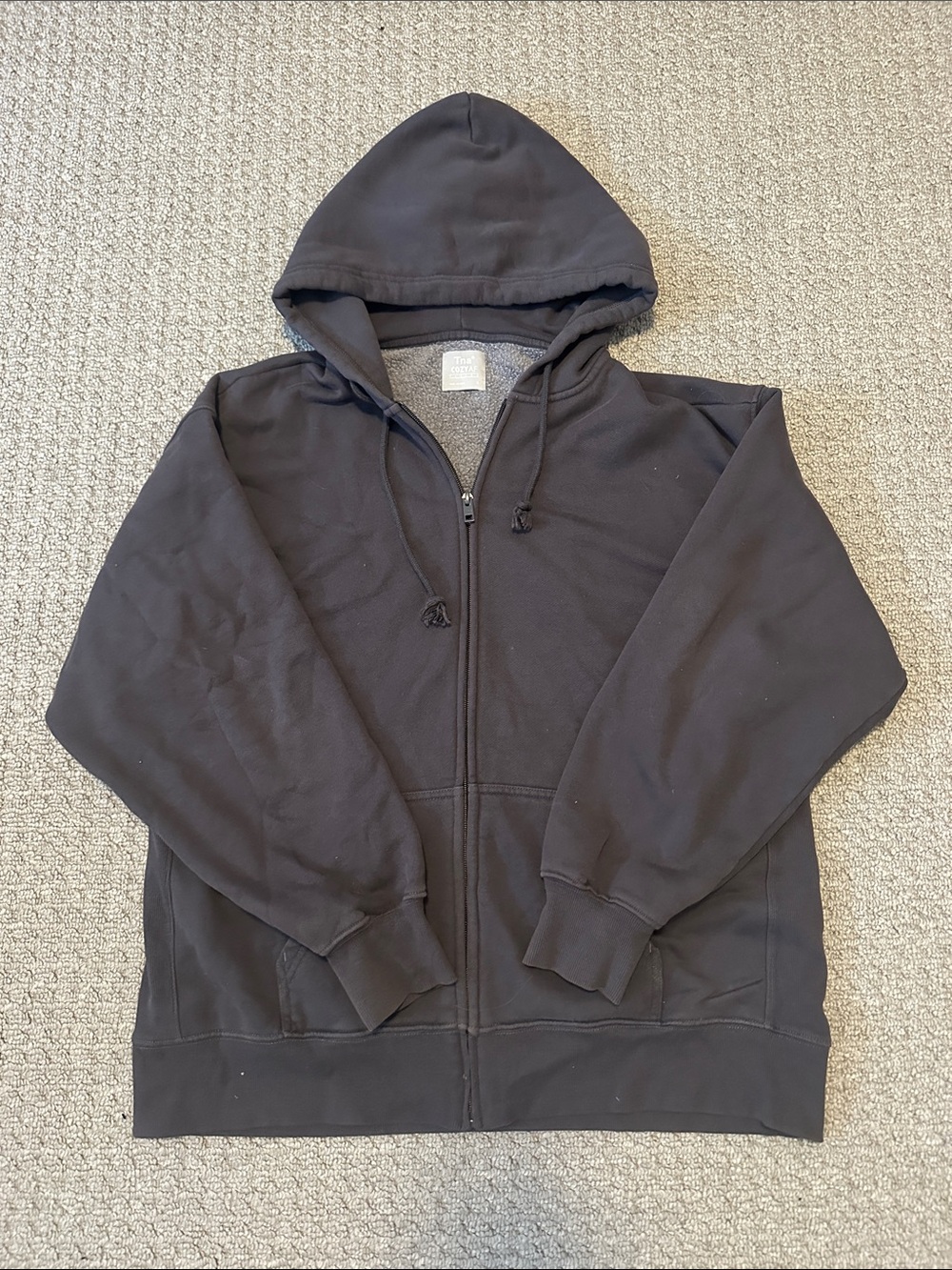 Tna Cozy Fleece Perfect Zip Hoodie Black SIZE MEDIUM